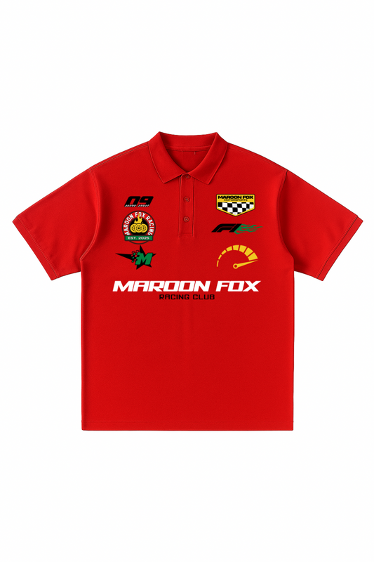 RETRO RED RACING POLO
