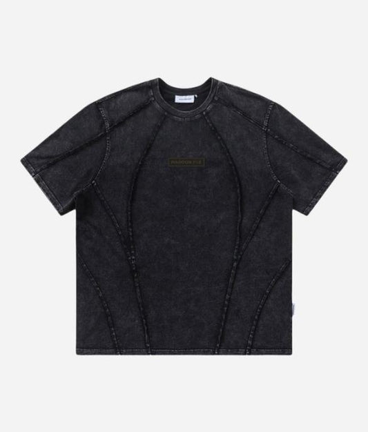 ACID WASH SEAM DETAIL T-SHIRT